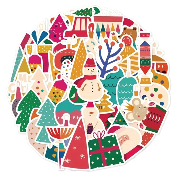 64pcs Christmas Decoration Stickers - Picture 8 of 9